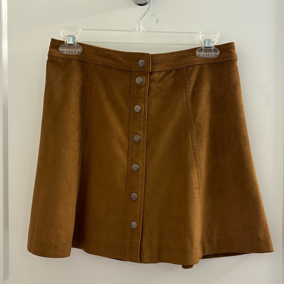 Abercrombie & Fitch Dresses & Skirts - Abercrombie Brown Suede Mini Skirt